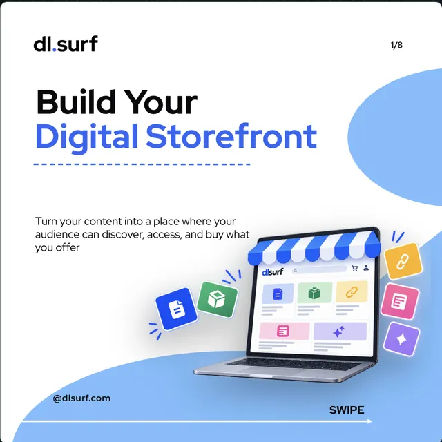 dlsurf post: Build your digital storefront